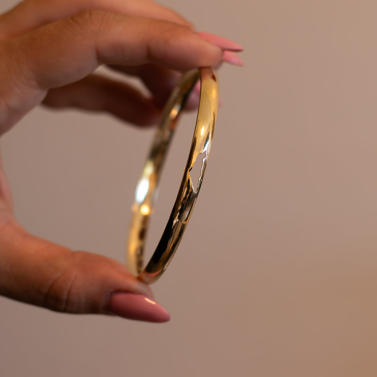 TLV | Gold Bangle with Israel Map