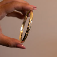 TLV | Gold Bangle with Israel Map