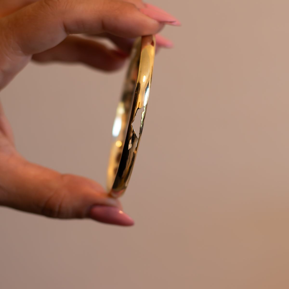 TLV | Gold Bangle with Israel Map