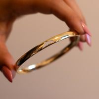 TLV | Gold Bangle with Israel Map