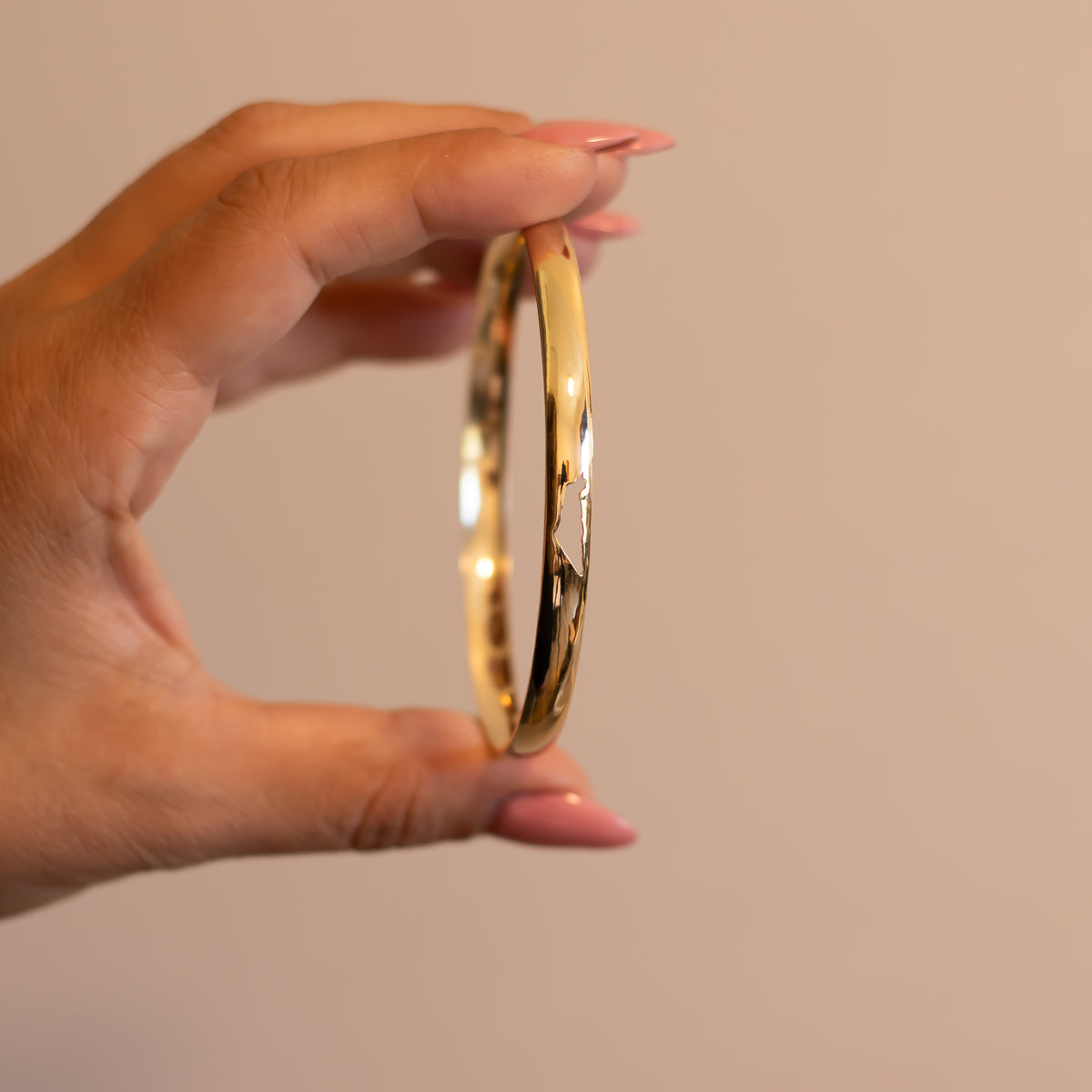 TLV | Gold Bangle with Israel Map