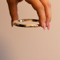 TLV | Gold Bangle with Israel Map