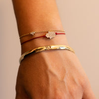 TLV | Gold Bangle with Israel Map