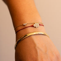 TLV | Gold Bangle with Israel Map