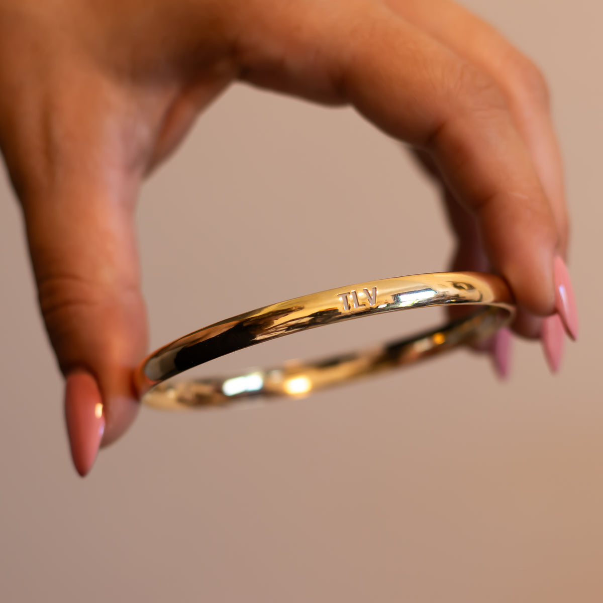 TLV | Gold Bangle with Israel Map