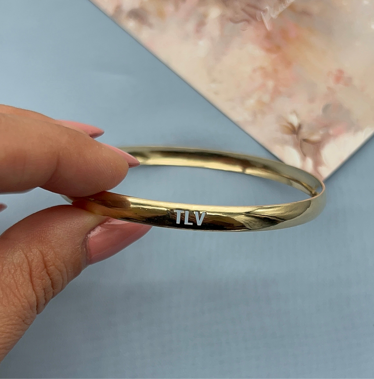 TLV | Gold Bangle with Israel Map
