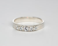 Diamond Wedding Ring, Five Diamonds Ring