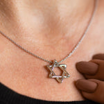 Rounded Star of David Pendant Necklace | Magen David Jewelry