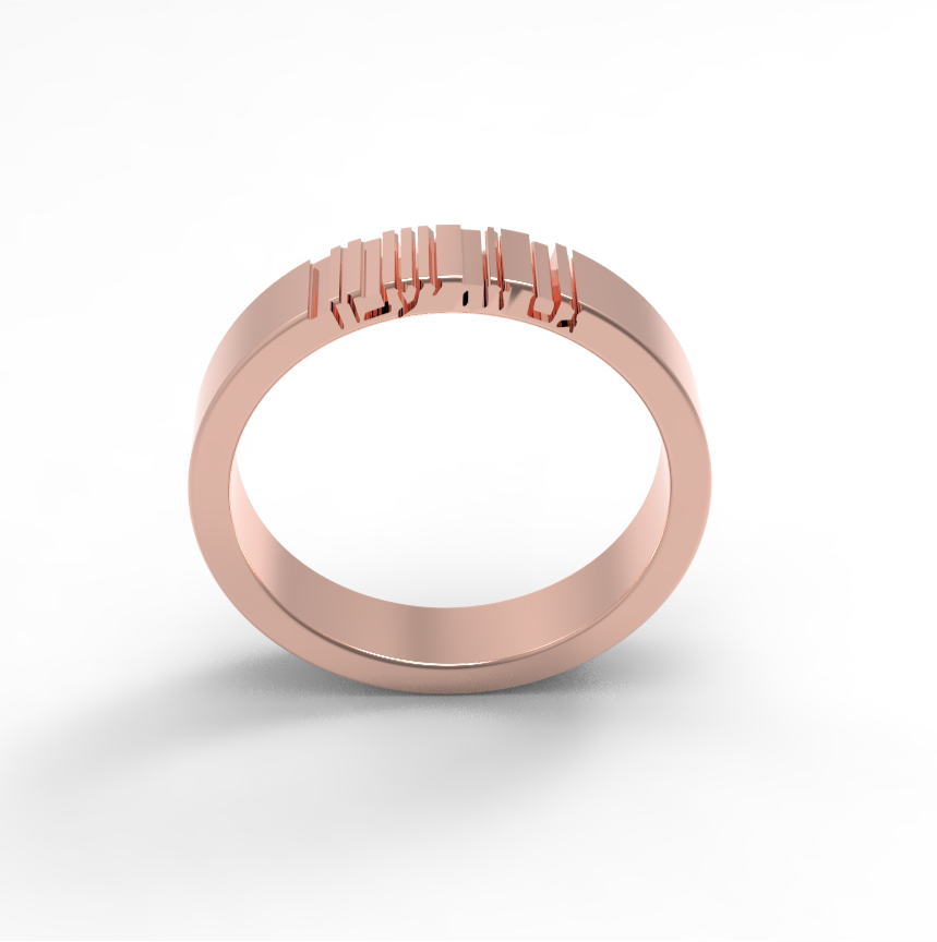 'This Too Shall Pass' Hollow Lettes Ring - גם זה יעבור | Gam Ze Yaavor