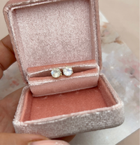 Moonstone Stud Earrings | 6 mm