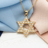 Big Diamond Star of David Pendant Necklace