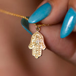 Hamsa Hand Protection Necklace | Symbolic Jewelry