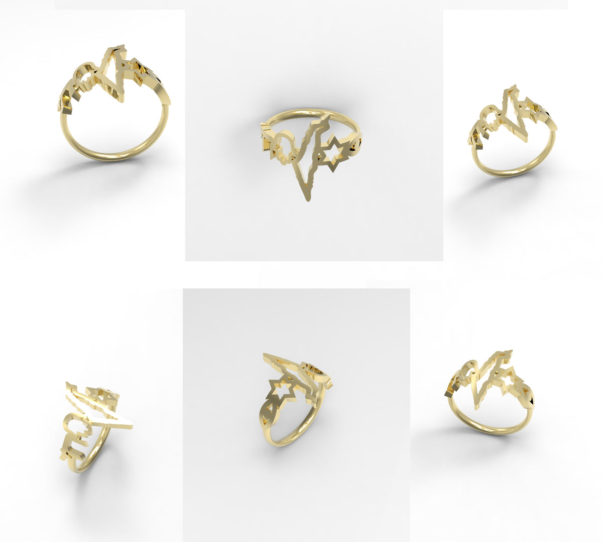 Israeli Symbols Ring