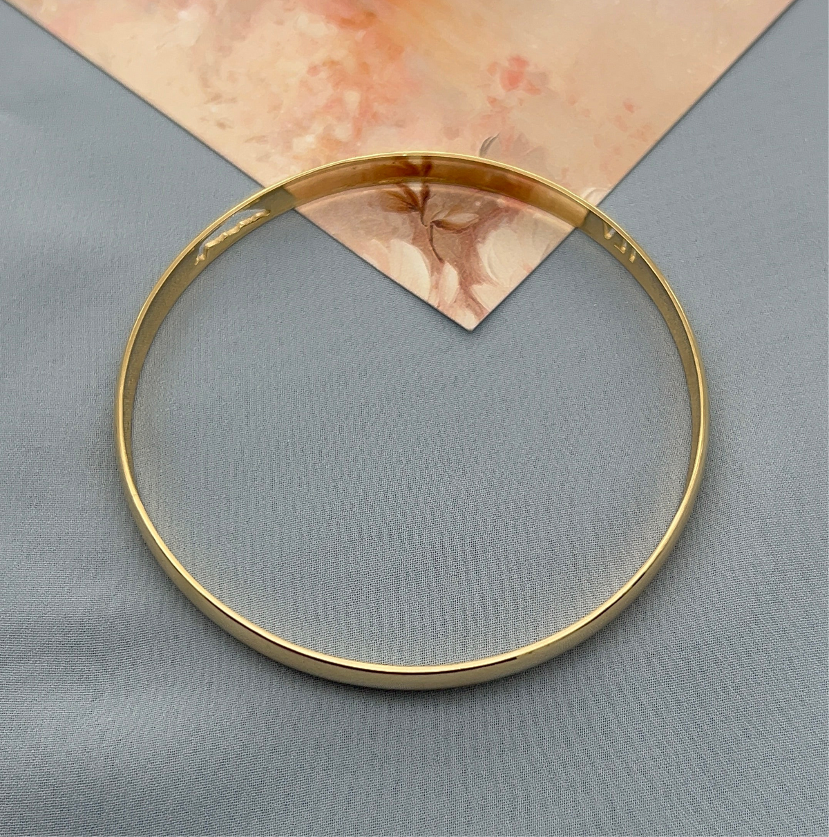 TLV | Gold Bangle with Israel Map