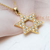 Big Diamond Star of David Pendant Necklace