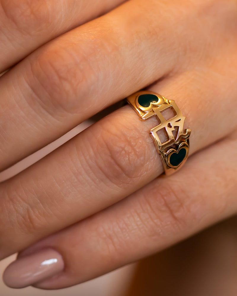 AHAVA אהבה Gold Ring