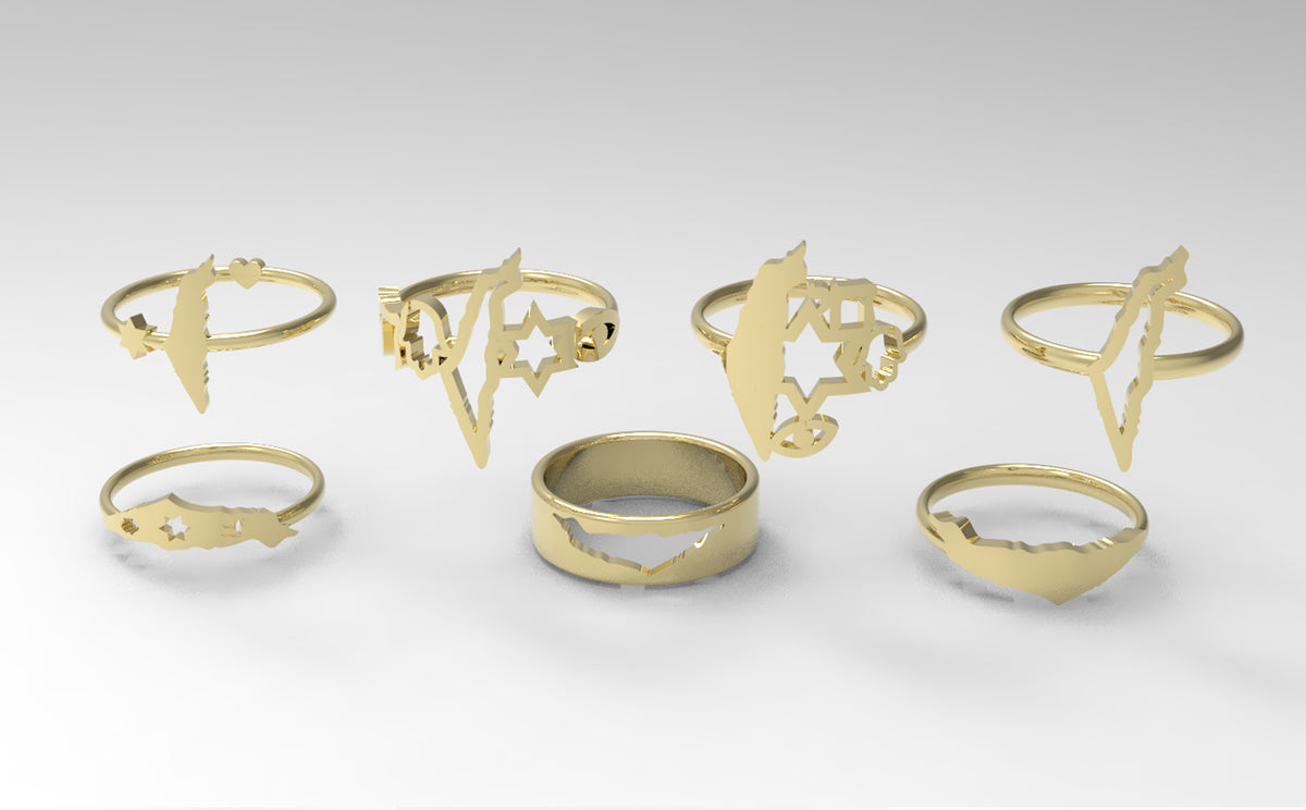Israeli Symbols Ring