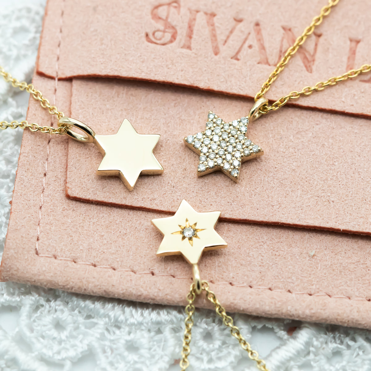 Magen David Diamond Pendant Necklace