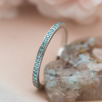 Blue Diamond Eterinty Ring