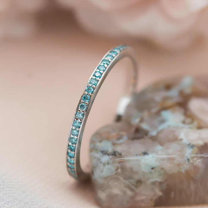 Blue Diamond Eterinty Ring