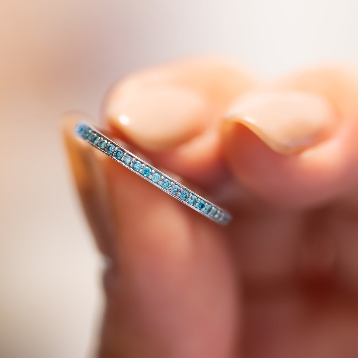 Blue Diamond Eterinty Ring