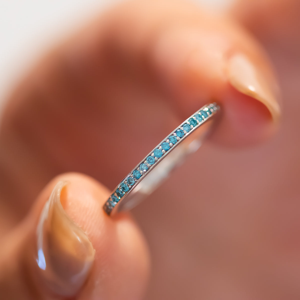 Blue Diamond Eterinty Ring