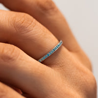 Blue Diamond Eterinty Ring