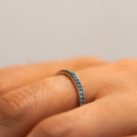 Blue Diamond Eterinty Ring