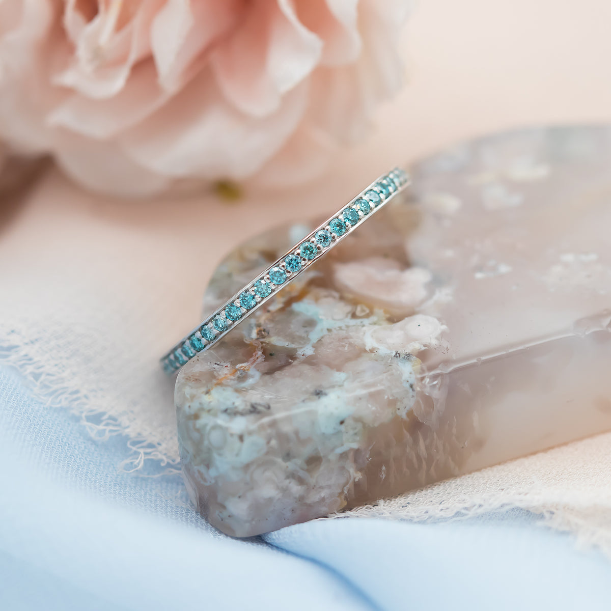 Blue Diamond Eterinty Ring