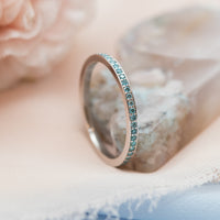 Blue Diamond Eterinty Ring