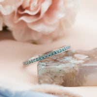 Blue Diamond Eterinty Ring