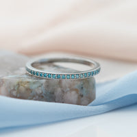 Blue Diamond Eterinty Ring