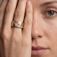 Radiant Vine Diamond Band