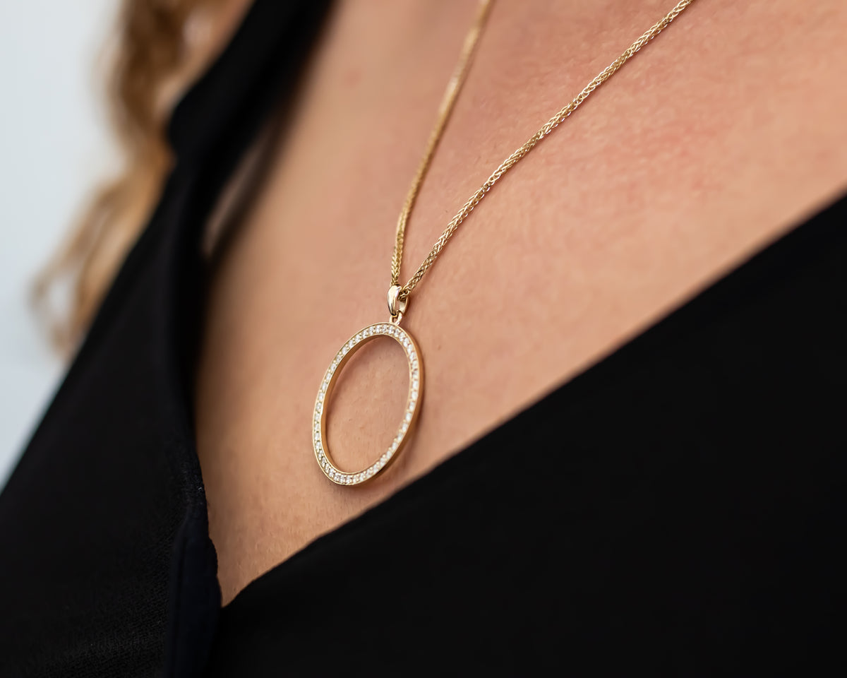 Circle Of Life Diamond Pendant Necklace