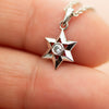 Star of David Diamond Pendant Necklace