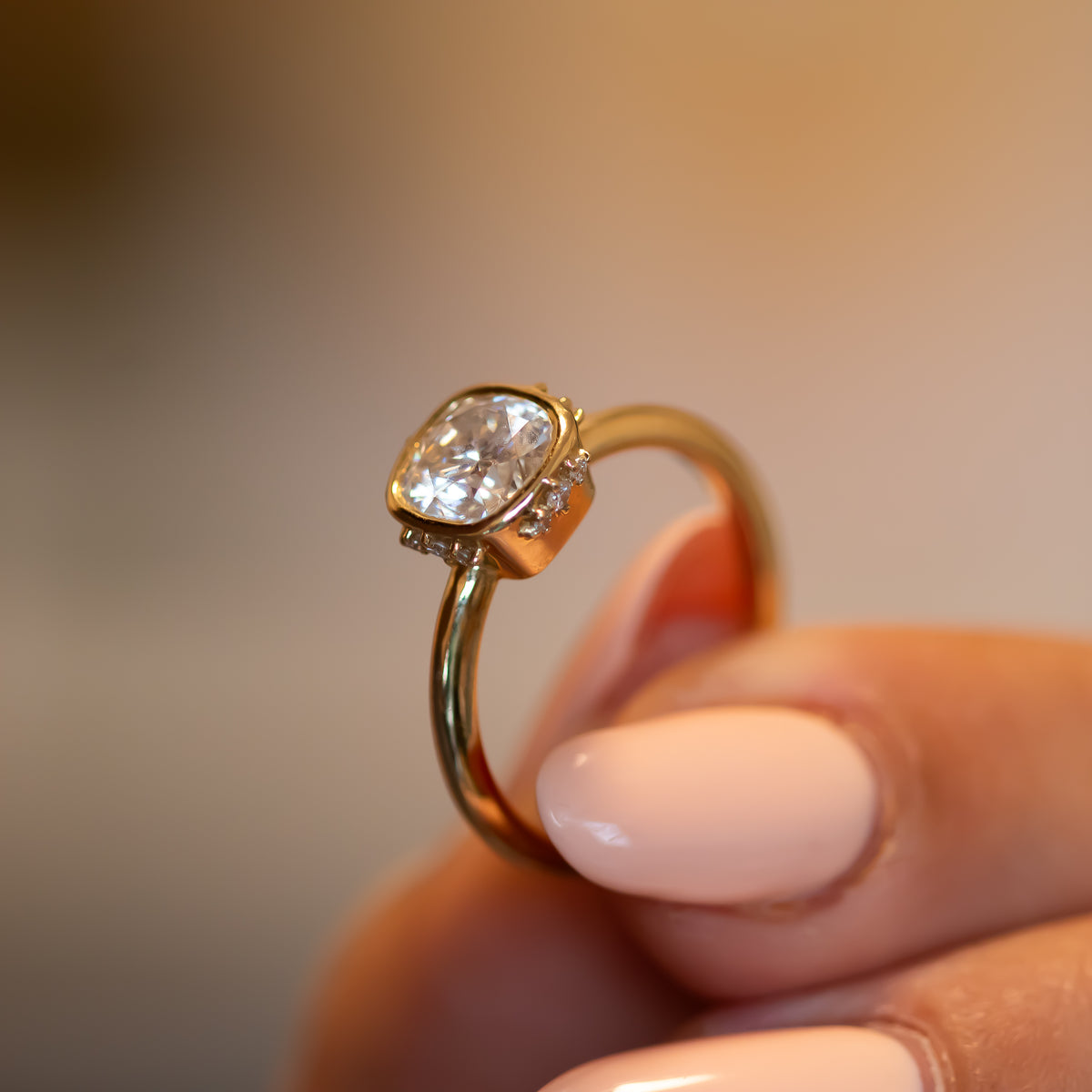 Celestia | Cushion Diamond Ring