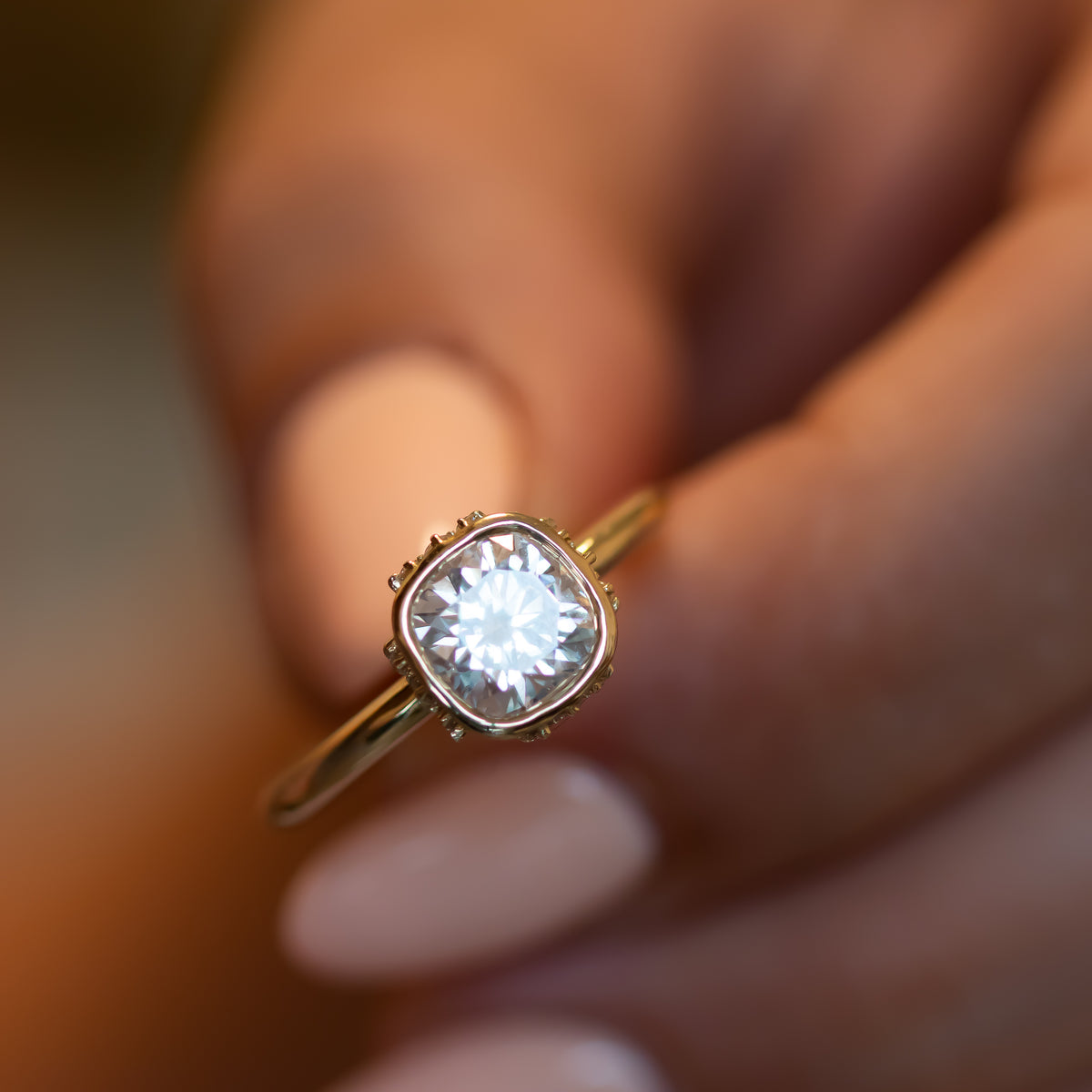 Celestia | Cushion Diamond Ring
