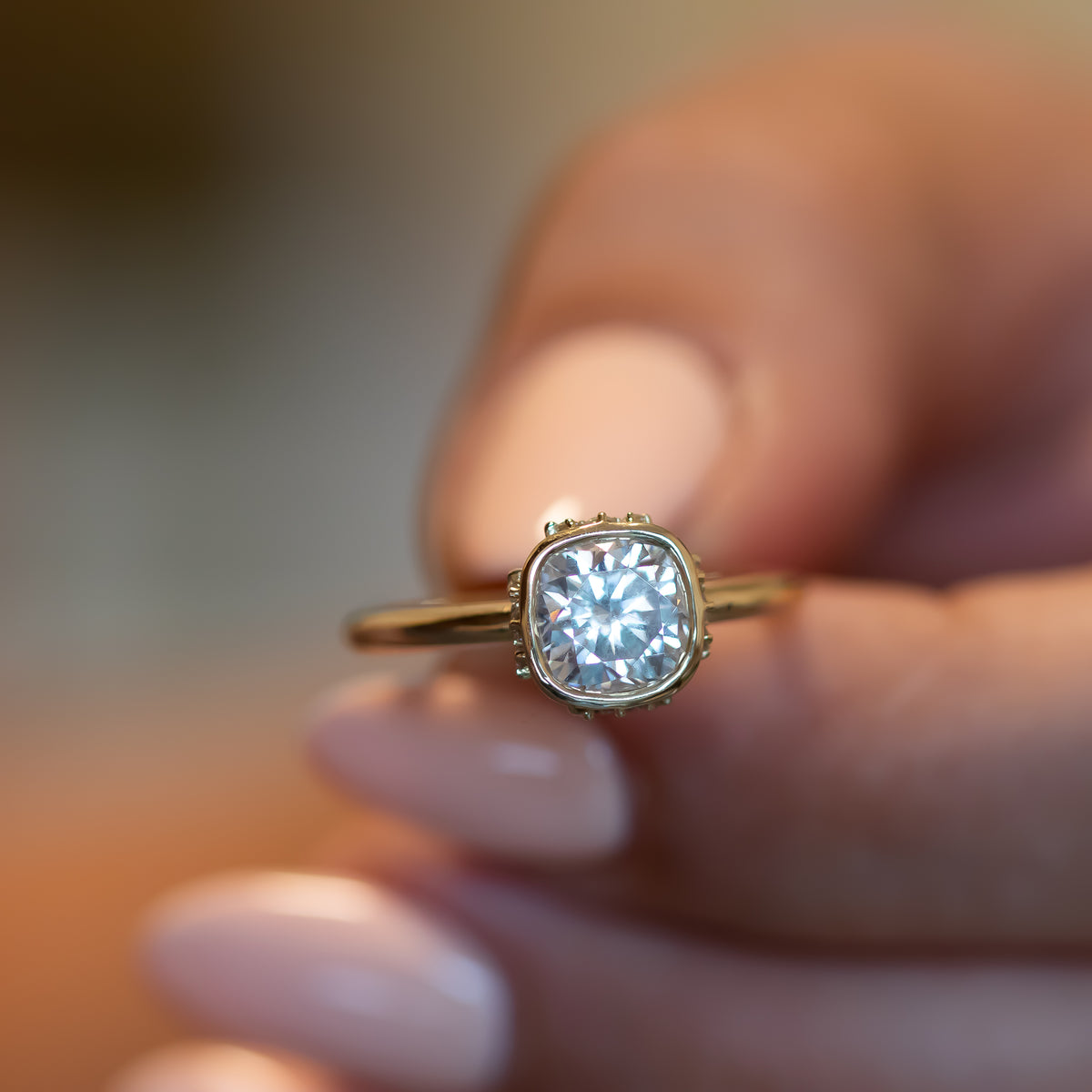 Celestia | Cushion Diamond Ring