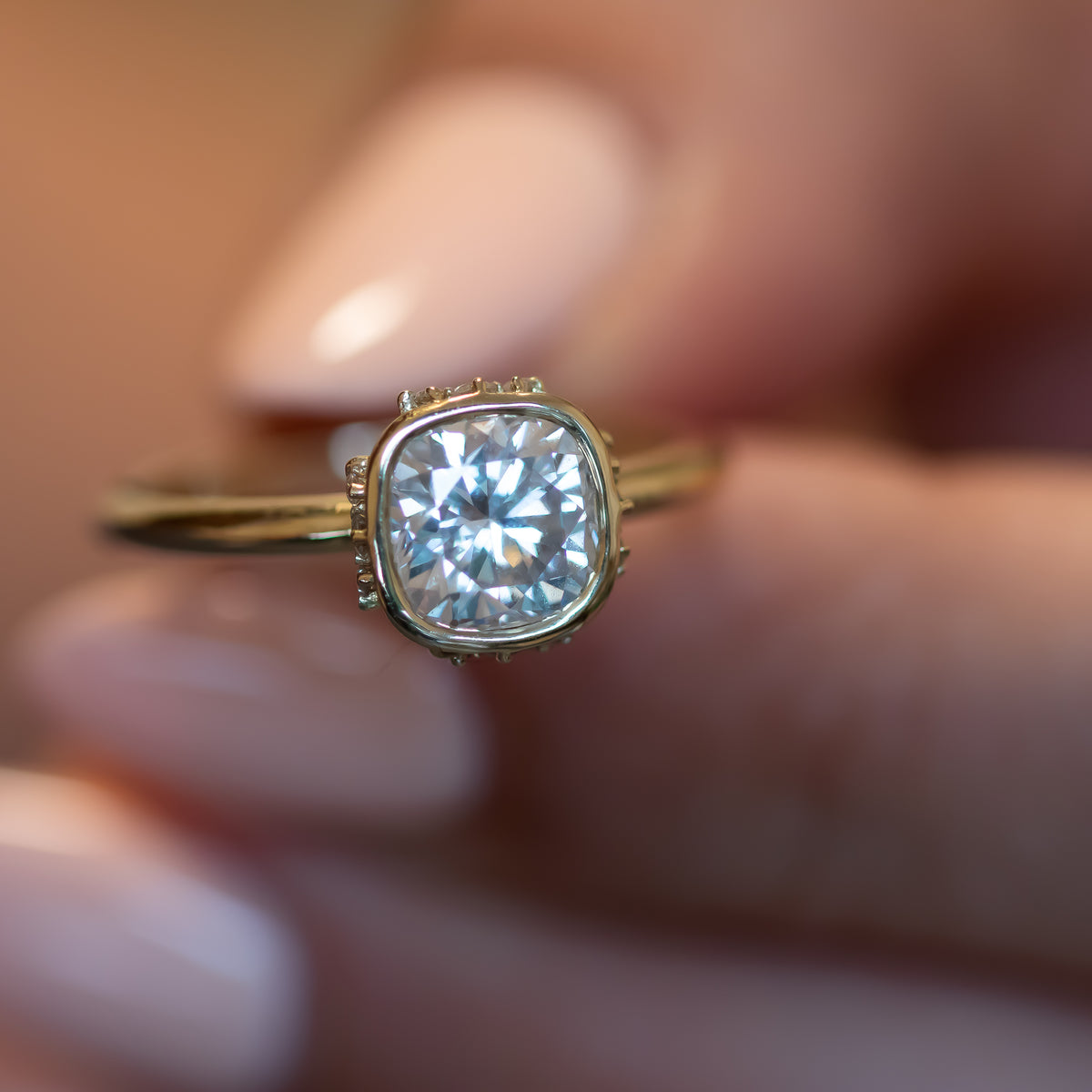 Celestia | Cushion Diamond Ring