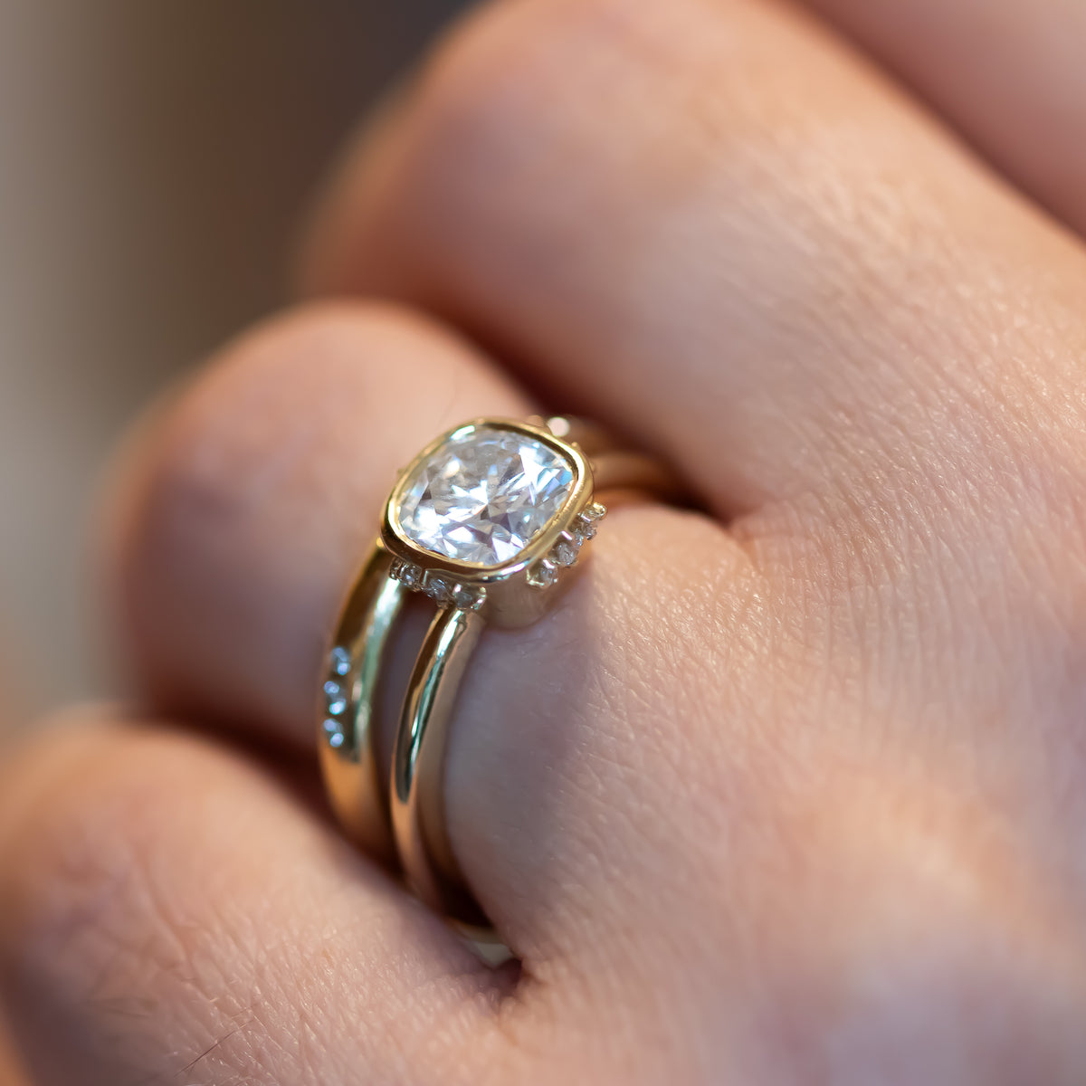 Celestia | Cushion Diamond Ring