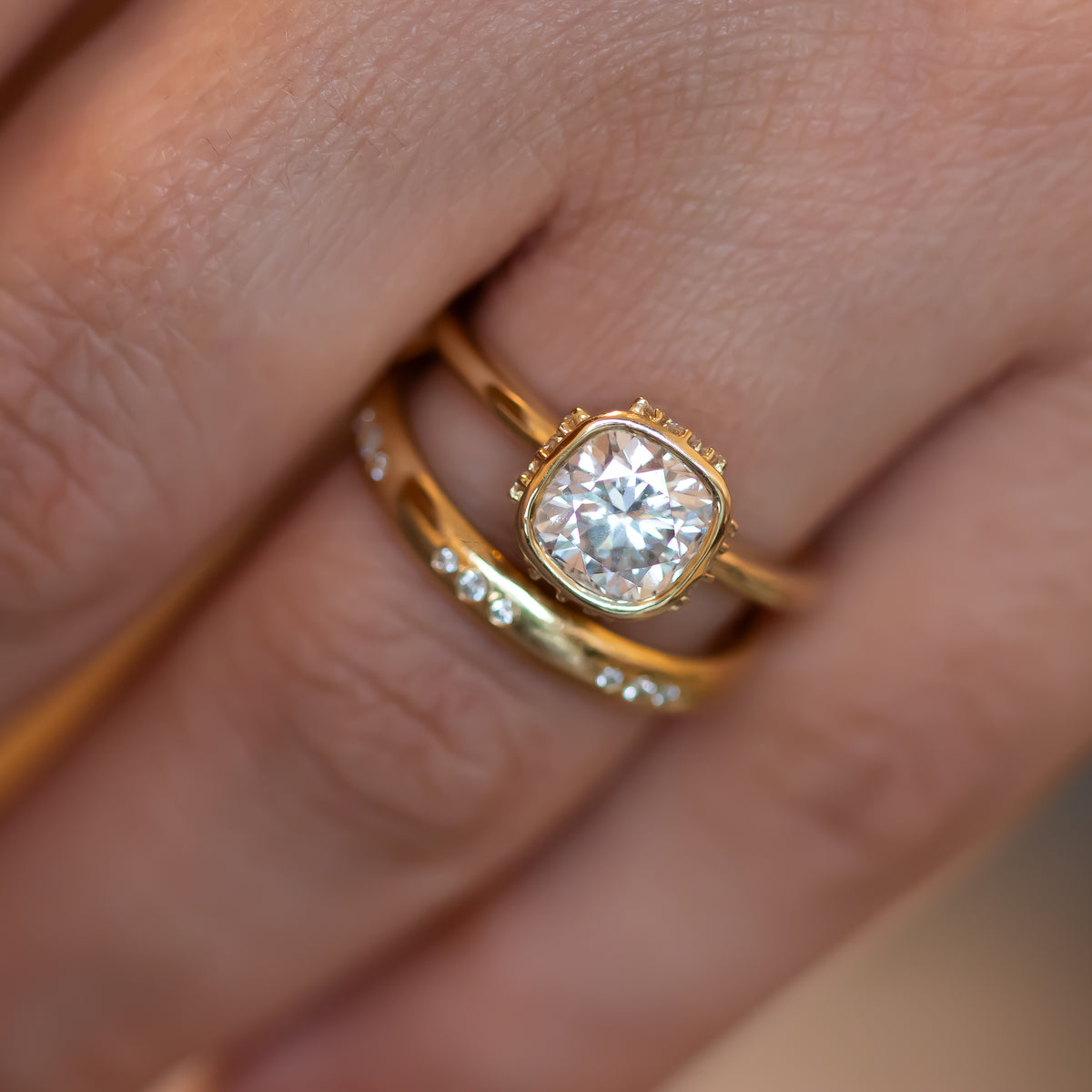 Celestia | Cushion Diamond Ring