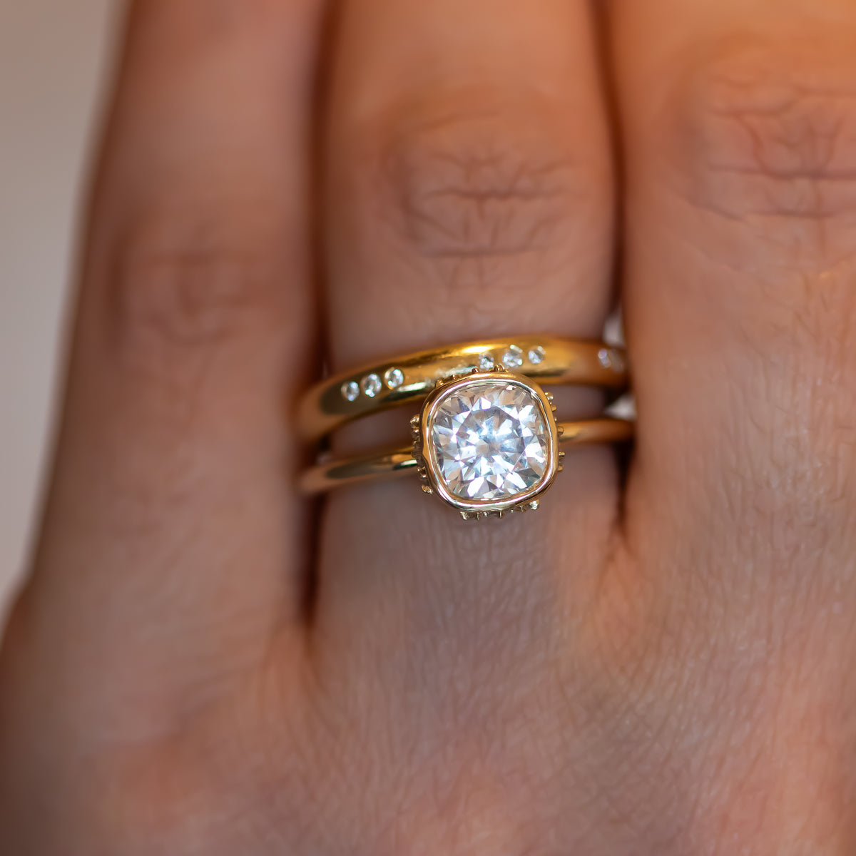 Celestia | Cushion Diamond Ring