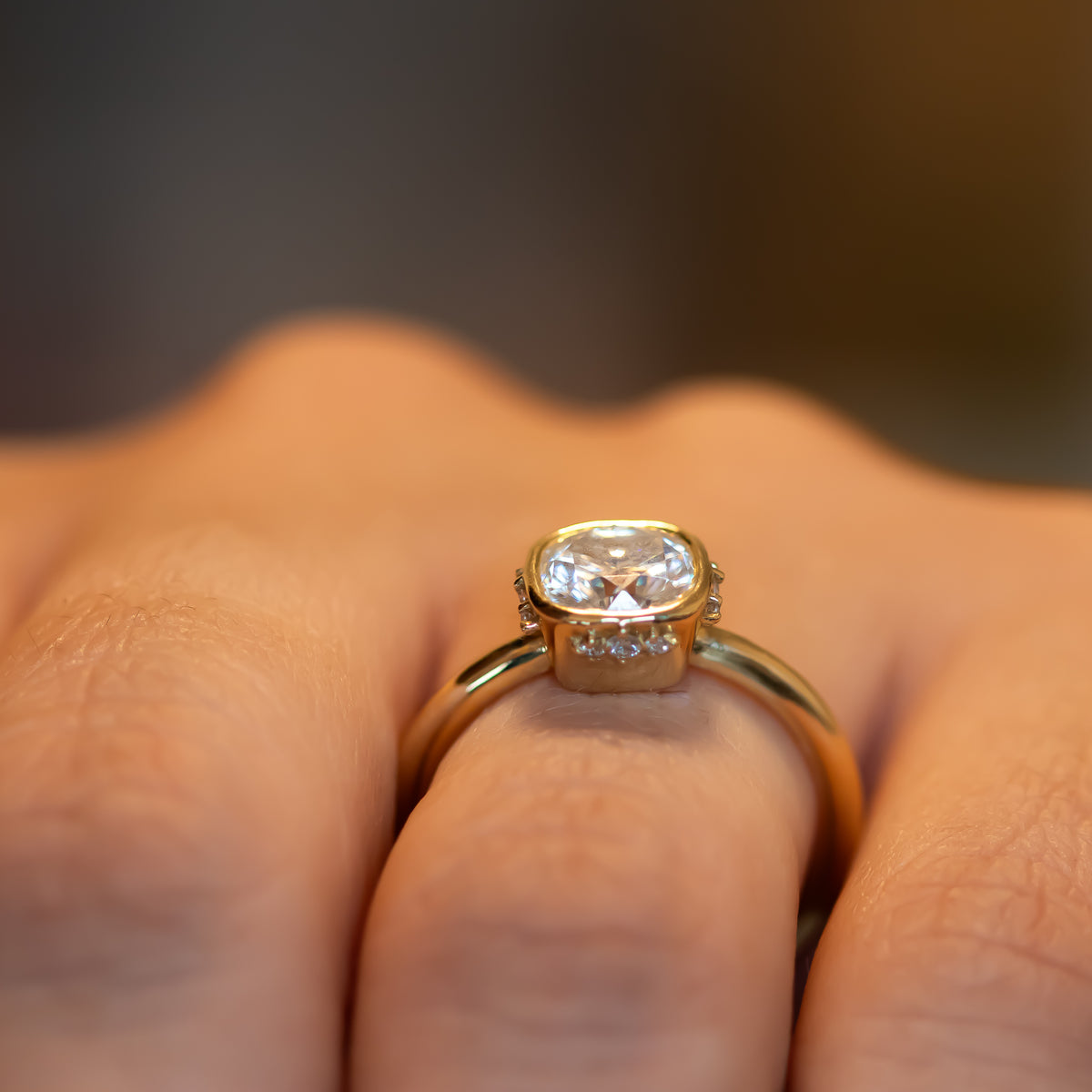 Celestia | Cushion Diamond Ring