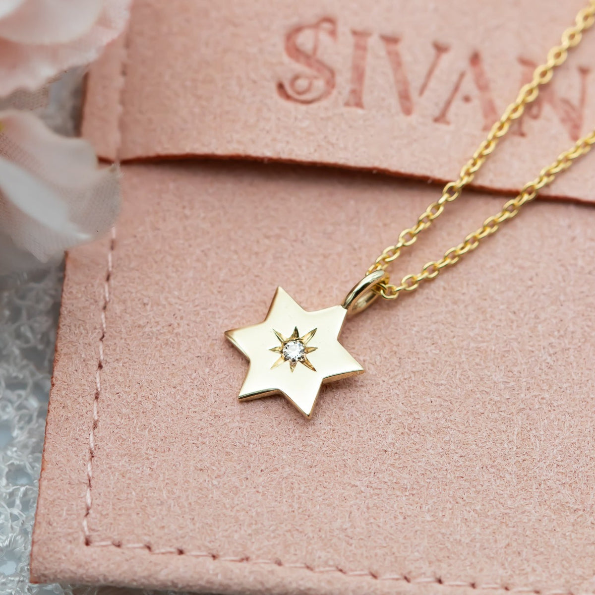 Magen David Diamond Pendant Necklace