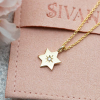 Magen David Diamond Pendant Necklace