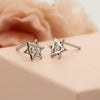 Star of David Diamond Stud Earrings | Magen David Jewelry