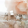 Star of David Diamond Cut Stud Earrings ©