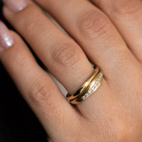 Sculpted Gold Wedding Band for Women, Gold Wedding Ring, 14k Gold Or 18k Gold Wedding Band, Rough Gold Ring, Matching Wedding Bands His and Hers
