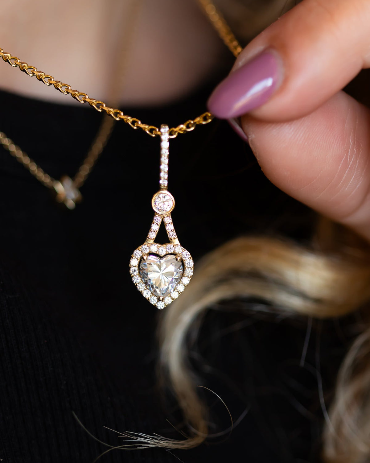 Ready to Ship | Amara | Heart Diamond Pendant