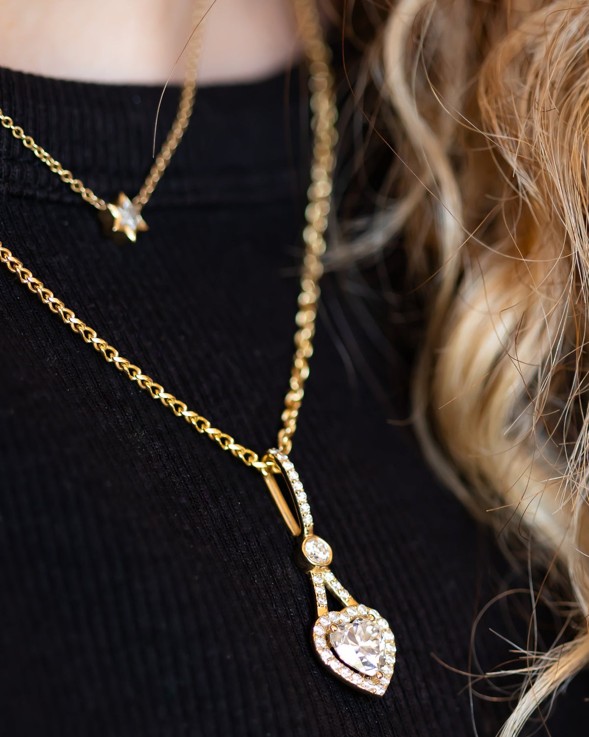 Ready to Ship | Amara | Heart Diamond Pendant